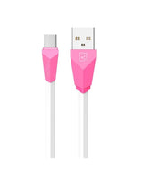 كابل شحن REMAX RC-030m Alien Series من USB إلى Micro USB للأندرويد طول 1 متر – وردي