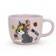 Large Capacity Ceramic Coffee Mug with Cartoon Character Design, Cute Ceramic Tea Cup for Hot & Cold Drinks, Milk Mug, L
