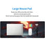 Darkness Red Moon Desk Mat Japanese Mouse Pad, Large Japanese Desk Mat, XL Anime Gaming Keyboard Mat, Non-Slip Rubber Ba