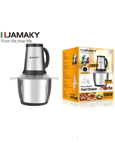 JAMAKY Italy Food chopper, for chopping food and meat, with Italian technology, power 500 watts, model JMK8002