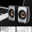 Kisonli Wired Multimedia Speaker for PC and Laptop – 3W / 2.0 Channel | Black KS-04