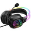 X22 RGB Gaming Headphones, Over-Ear Headset with Microphone, Noise Reduction, Volume Control, LED Light, Durable & Comfo