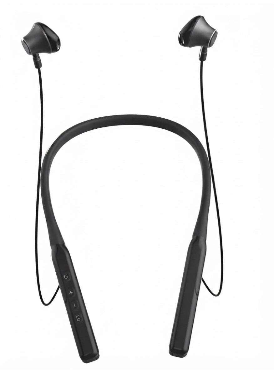 ST-A63 Wireless Neckband Earphones, Bluetooth Sports Headphones with HD Stereo Bass Sound, LED Battery Display, Magnetic