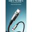 Type-C To Type-C Fast Charging Cable 1M With 65W Power Delivery High-Speed Data Transfer Durable PVC Design For Smartpho