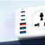 SC10610C Universal Power Strip with 10 AC Outlets & 6 USB Ports (33W PD + QC3.0), 2500W Surge Protection Extension Socke