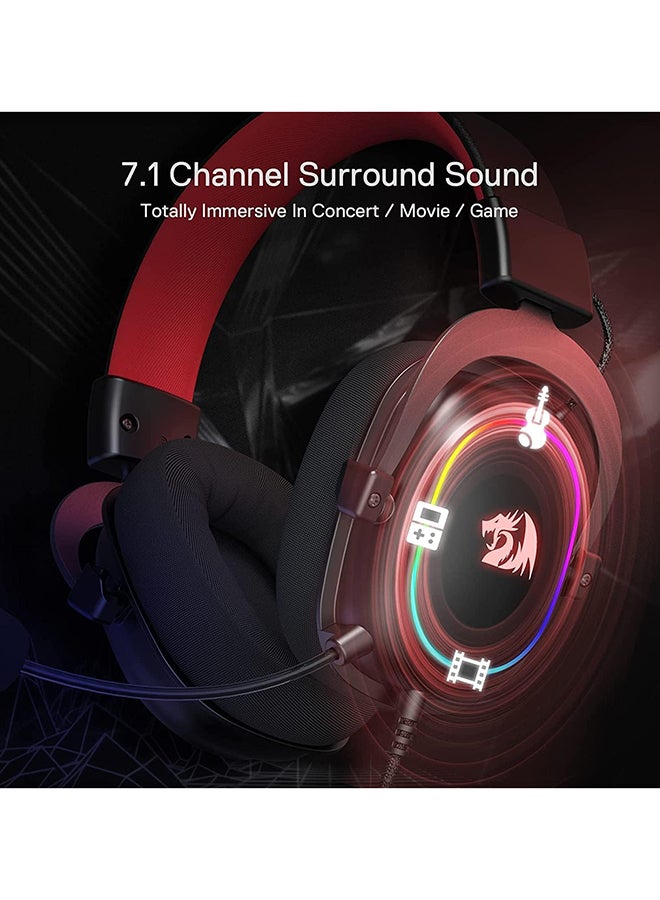 تفاصيل السماعة والمايك في Redragon H510-RGB