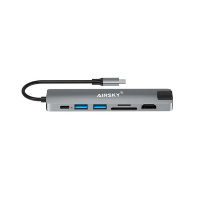 AirSky Usb-C To HDTV To Hub Docking 7 In 1 [HC-13LC]