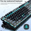 Forev FV-Q8 Wired Gaming Keyboard Esports Light-Emitting Office Desktop Laptop Wired Film Wired Keyboard (FV-Q1 Black-Gray)