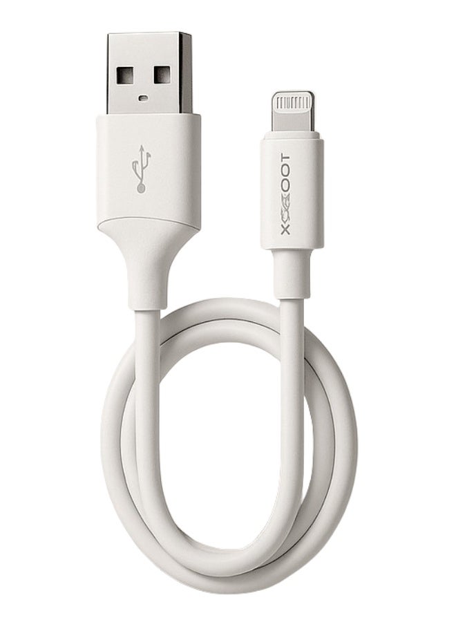 كابل شحن X-SCOOT CL149 Lightning قوة 60W متين أبيض