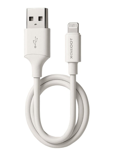 كابل شحن X-SCOOT CL149 Lightning قوة 60W متين أبيض