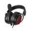 سماعة جيمنج Redragon H540 LUNA بصوت محيطي 7.1 أسود وأحمر