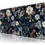 Dark Flower Mouse Pad Extended Gaming Mouse Pad with Stitched Edges 80×30cm XL Desk Mat for Gaming, Office, Keyboard, Mo