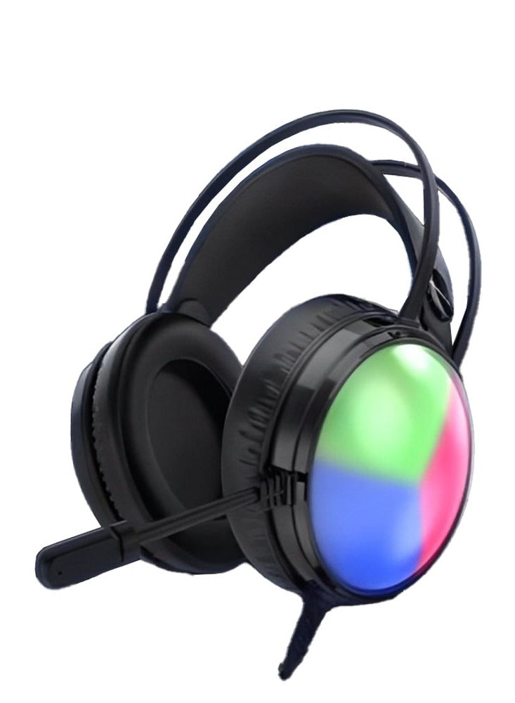 Lenovo G83B Gaming Headphone Wired Stereo Earphones With Microphone RGB Light Esports Headsets Noise Reduction for PC Laptop