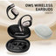 Wireless Bluetooth 5.4 Over-Ear Earbuds with 450mAh Charging Case, Low Latency Gaming Headphones, HD Stereo Sound, Noise