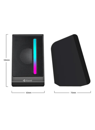 Kisonli USB portable music speaker with light X16