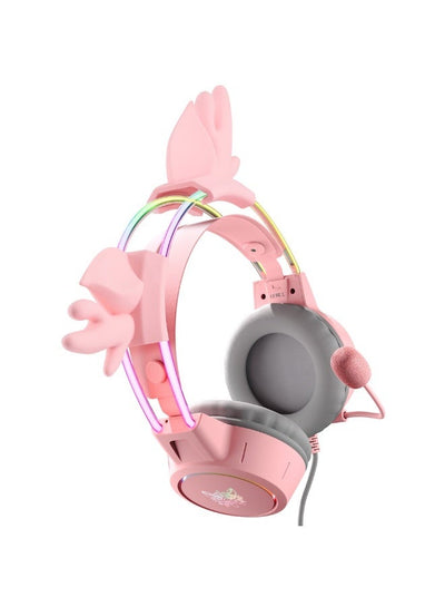 X15 Pro RGB Wired Gaming Headset with Noise Cancelling Microphone and Deer Antlers Design, 50mm Stereo Surround Sound Dr