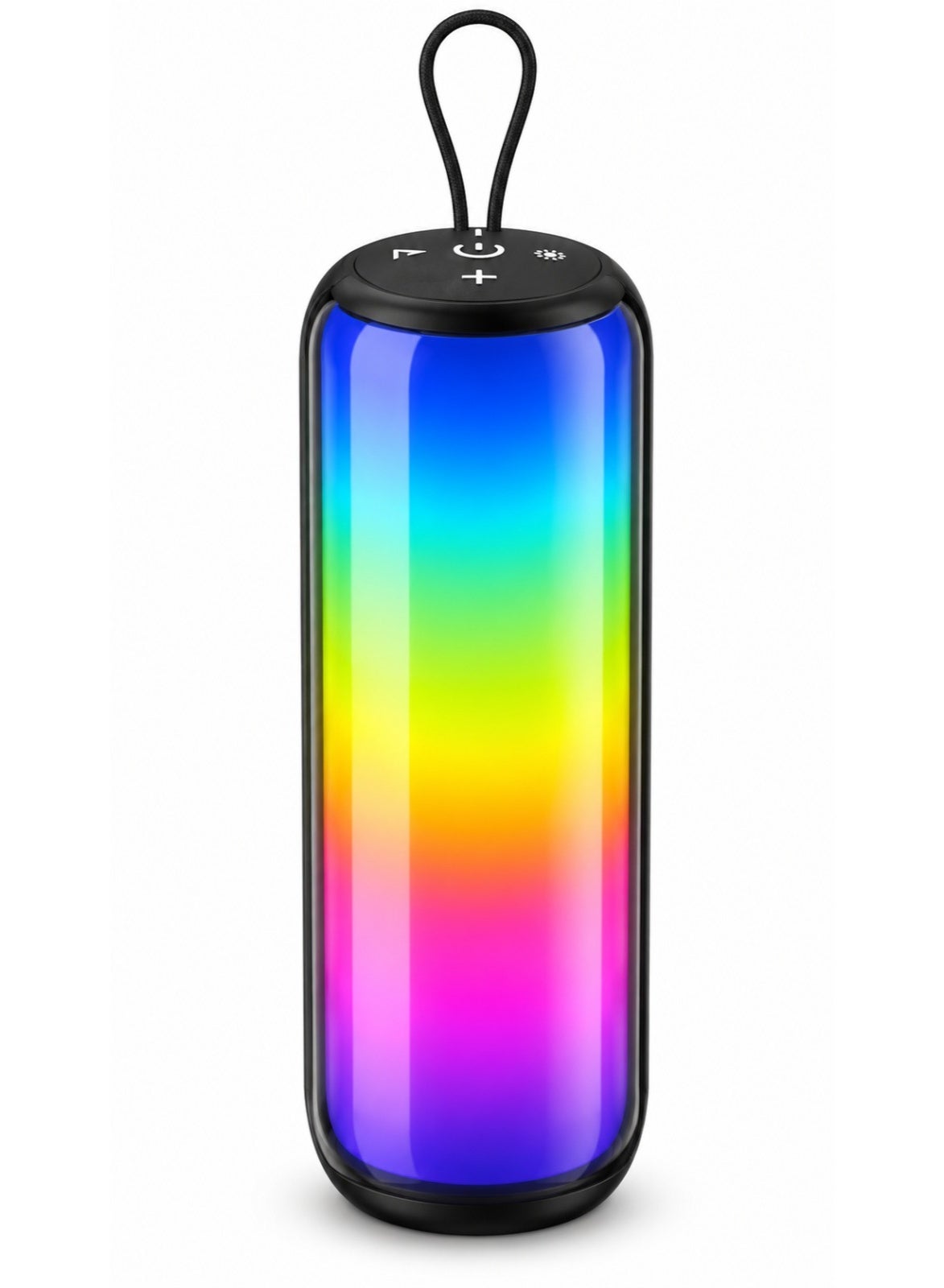 I510 Portable Wireless Bluetooth Speaker – Stereo Bass Subwoofer Sound, RGB LED Light, 1200mAh Rechargeable Battery, USB
