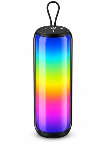 I510 Portable Wireless Bluetooth Speaker – Stereo Bass Subwoofer Sound, RGB LED Light, 1200mAh Rechargeable Battery, USB