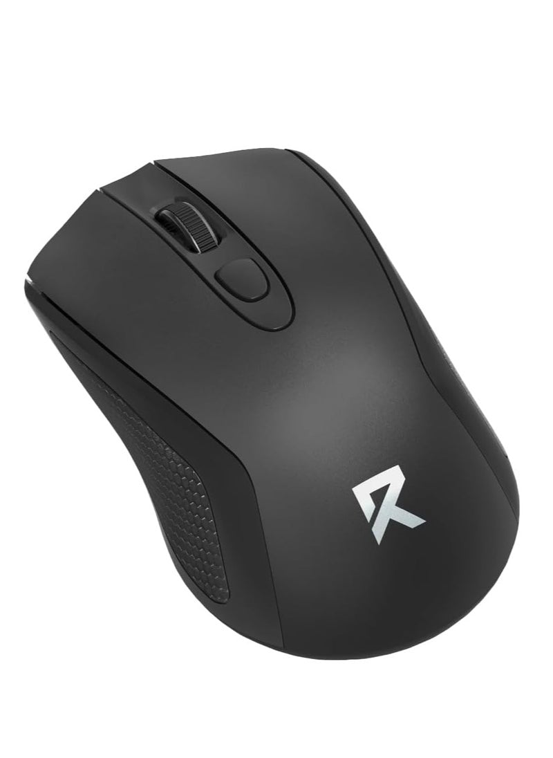 REDRAGON Wireless office mouse , BM-4054 , 2.4G USB , 4000 DPI Switch button , Long battery life , reliable connection , high percise sensor , ergonomic design - black
