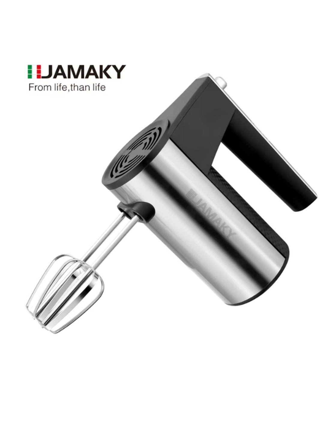 JAMAKY Italy Electric Egg Beater, Stainless Steel, 5 Speeds, 350 Watt, JMK6005, Italian