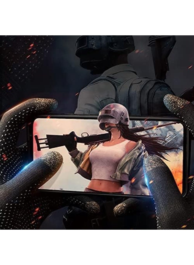Mobile Gaming Finger Sleeves –  High-Sensitivity Anti-Sweat & Anti-Slip Touchscreen Finger Covers for PUBG, Free Fire, C