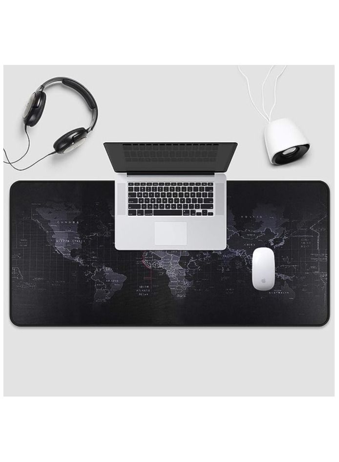 Large Gaming Mouse Map Pad 70CMX30CM×3MM ,with Non-Slip Base,Waterproof and Foldable Pad,Desktop Pad Suitable for Gamers