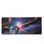 Gaming Mouse Pad, red moon, Extended Large Desk Mat, Big Computer Keyboard Desk Pad, Stitched Edges Mousepad, (70CM  x 3