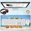 Large Gaming Mouse Pad Fun Beach Pineapple ( 70cm x 30cm x 2 mm )Computer Keyboard Mouse Pad with Non-Slip Base and Stit
