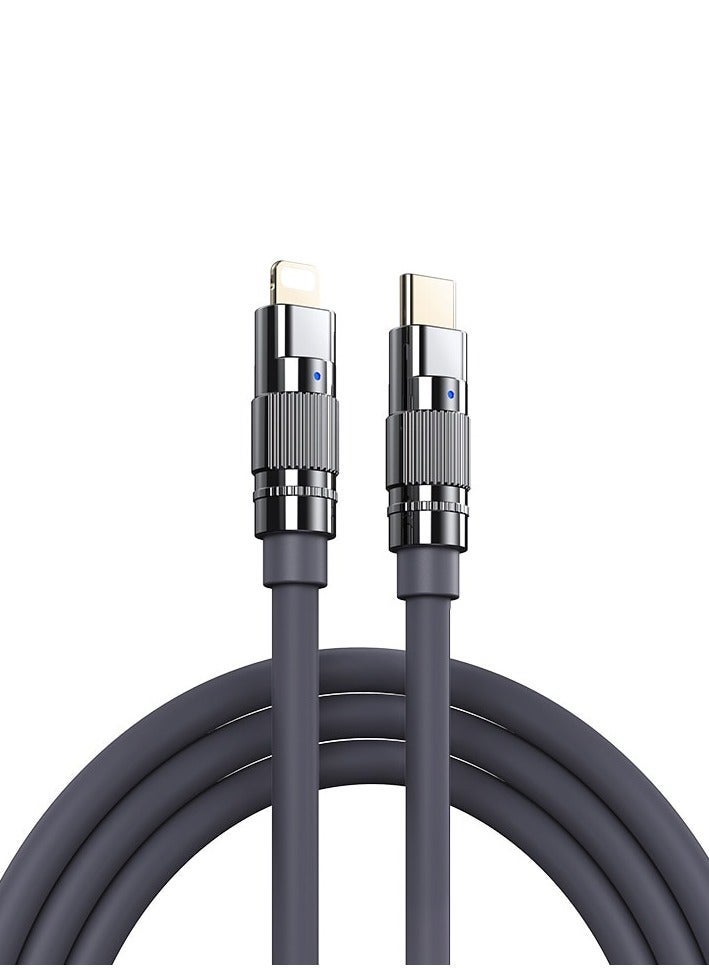 Fast Charging Data Cable 20W ( C to Lightning )-REMAX RC-C053 , C-L Wefon Series 20W Type-C to Lightning - Black