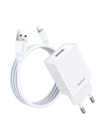 12W Wall Charger with Lightning Cable, 1USB 2.4A Fast Charging Adapter with Smart Protection Chip – Compact and Safe for