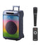 V-1565 15-Inch Portable Bluetooth Trolley Speaker, 40W Powerful Sound, 4500mAh Rechargeable Battery, Wired Microphone, B