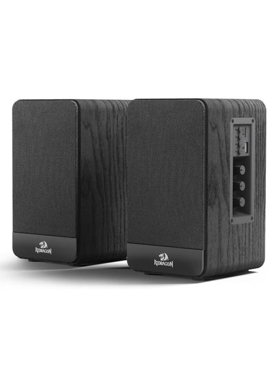GS813 Wireless Desktop Speakers, 2.0 Channel Bookshelf Speaker with Powerful 20W Output, BT 5.0/3.5mm AUX Connection, En