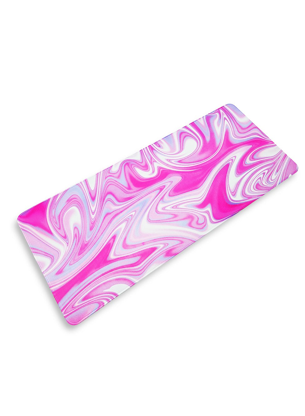 Gaming Mouse Pad, Mighty Waves Design , Pink (70cm x 30cm x 2mm), HD Print Pattern Desk Mat, Extended Mouse Pad and Keyboard Mouse Pads, Waterproof Fabric Surface Mouse Pads for Office, Anti-Slip Rubber Base