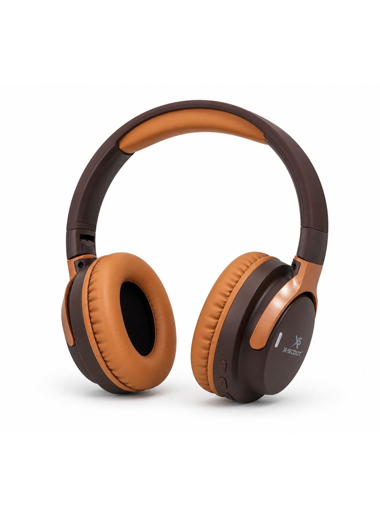 XS-659 Wireless Foldable Hi-Fi Bluetooth Headphones with HD Sound, Deep Bass, Noise Reduction Microphone, Soft Leather E