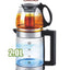 Electric Double kettle 0.8L+ 2L - High borosilicate glass housing 1800W + 500w ,  with Italian technology