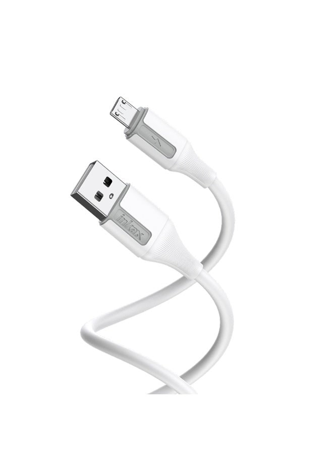 CB-22 Micro USB Real Silicone Fast Charging & Data Cable, 3.1A High Speed Charging, Soft Touch & Anti Freeze Design, 1 M