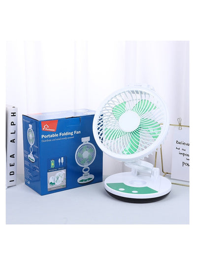 Rechargable Foldable Table Fan With Led Light - ZT 329