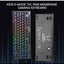 K516 PRO Shiva TKL RGB Wireless Membrane Gaming Keyboard, 87 Keys Mechanical-Feel Keyboard w/Smooth Linear Switch, On-Bo