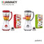 JAMAKY Italy Multifunctional 2in1 Blender, 1000W - JMK4012 , White Red