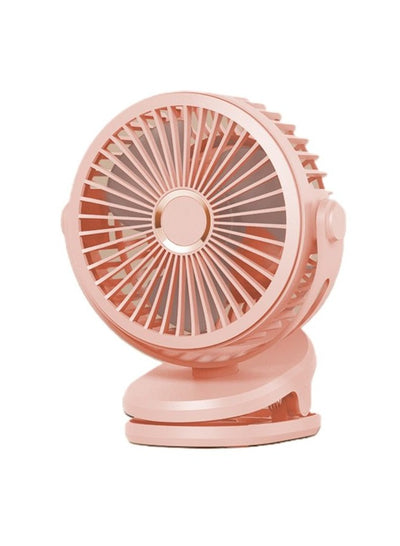 Portable Mini Fan USB Rechargeable Cute 4W Small Electric Fan For School ( Pink )