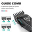 VGR V-051 Professional Hair Clipper, Salon Trimmer for men, Digital Display, Ceramic & Powder Metallurgic Blades, 2500mAh Lithium Battery, 300 minutes Runtime, 4 Guide Combs (Black)