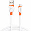 كابل شحن X-SCOOT CL113 Micro USB قوة 2.4A طول 1.2m أبيض