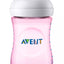 PHILIPS AVENT 2-Piece Natural Feeding Baby Ultra Soft Nipple Bottle Set For Newborn Babies, 260 ml, Pink/White