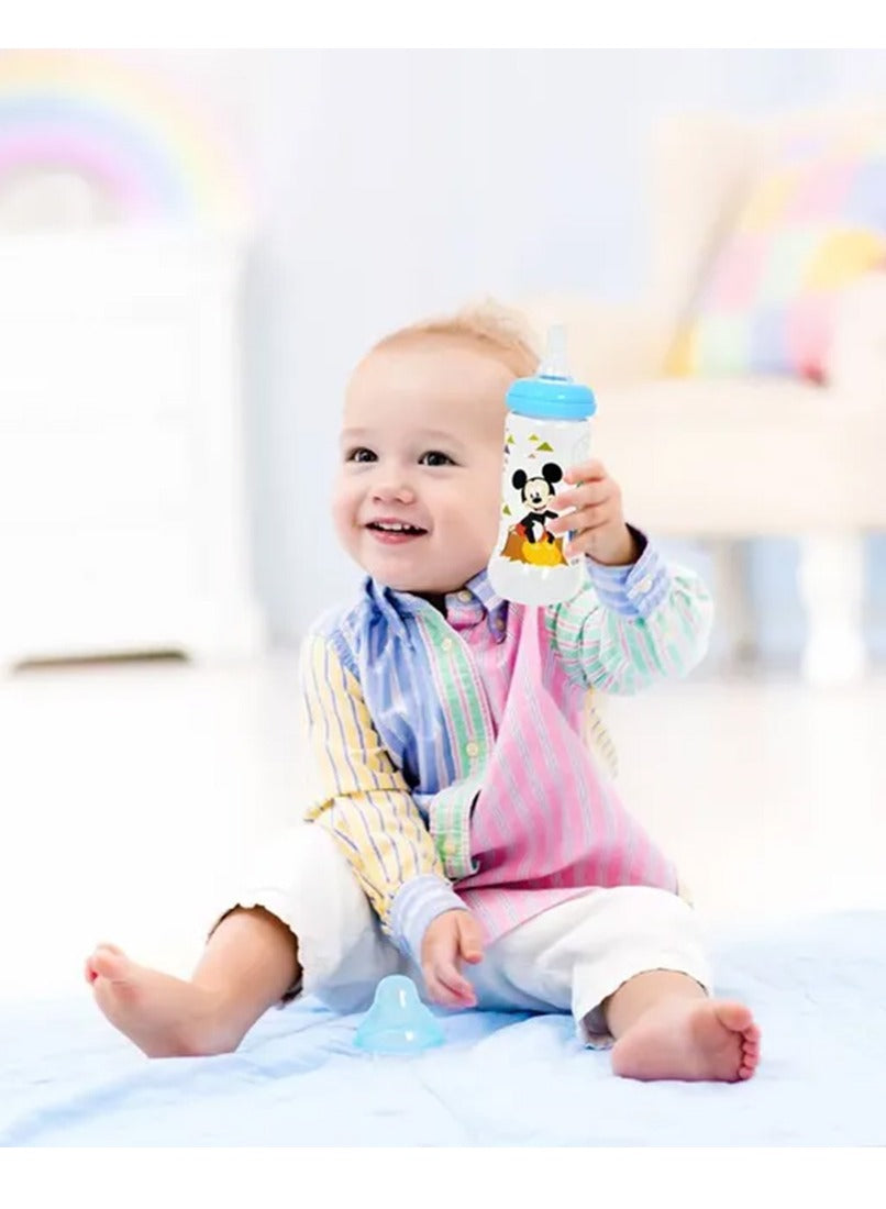 Disney Mickey Mouse Baby Feeding Regular Neck Bottle - 250 ml