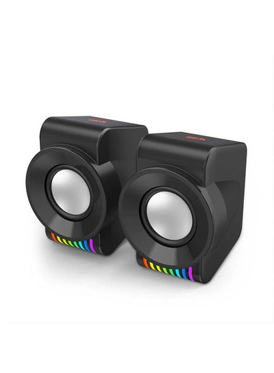 سبيكر REDRAGON GS514 KAGE RGB ستيريو 2.0 USB منفذ 3.5mm أسود