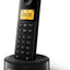 تليفون لاسلكي Philips D1601B/63 خاصية Caller ID أسود