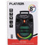 AH-825 Portable 8 Inch Karaoke Speaker System with Dynamic LED Lighting and Remote Control Wireless Multimedia Speaker w