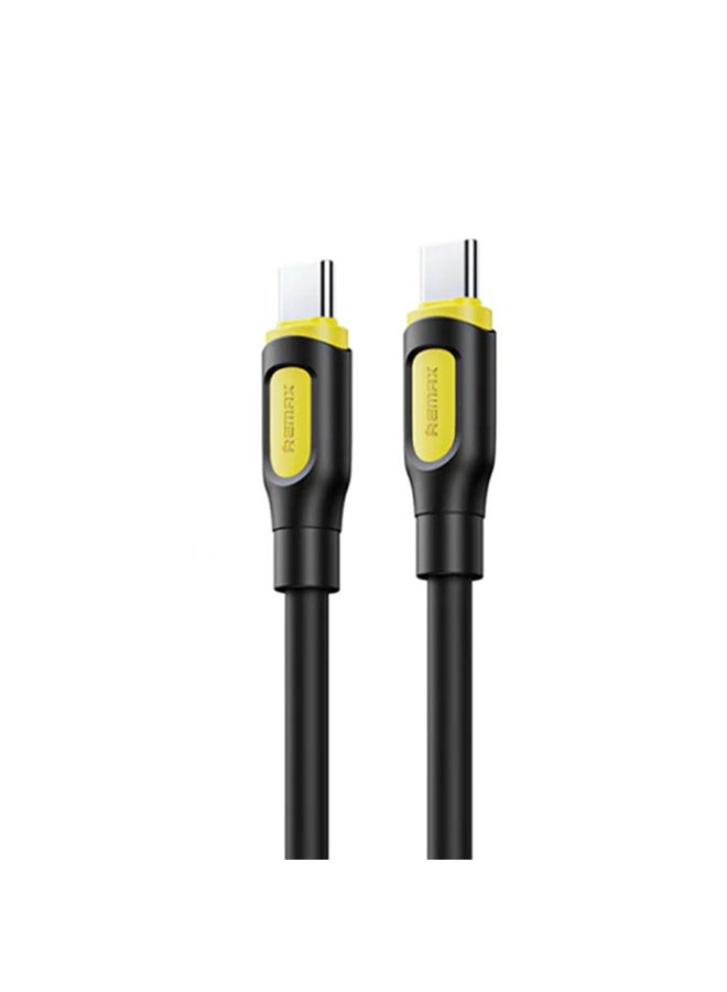 Fast Charging Cable RC-C111 Ruinay Series 60W , Type-C to Type-C Cable , 1M Durable TPE Material, Anti Tangle Design, 48