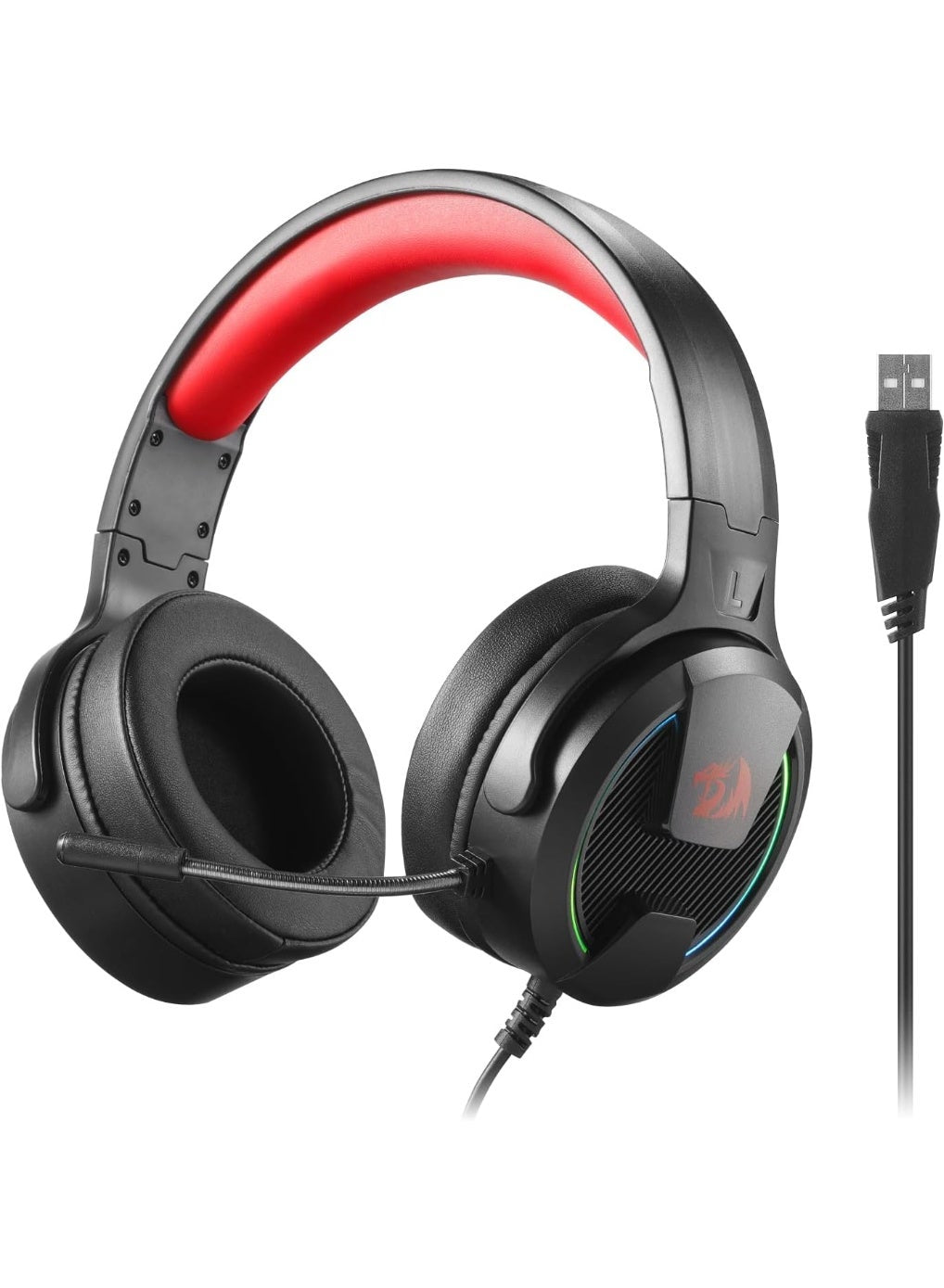 سماعة جيمنج Redragon H315 خفيفة الوزن بميكروفون عازل للضوضاء أسود