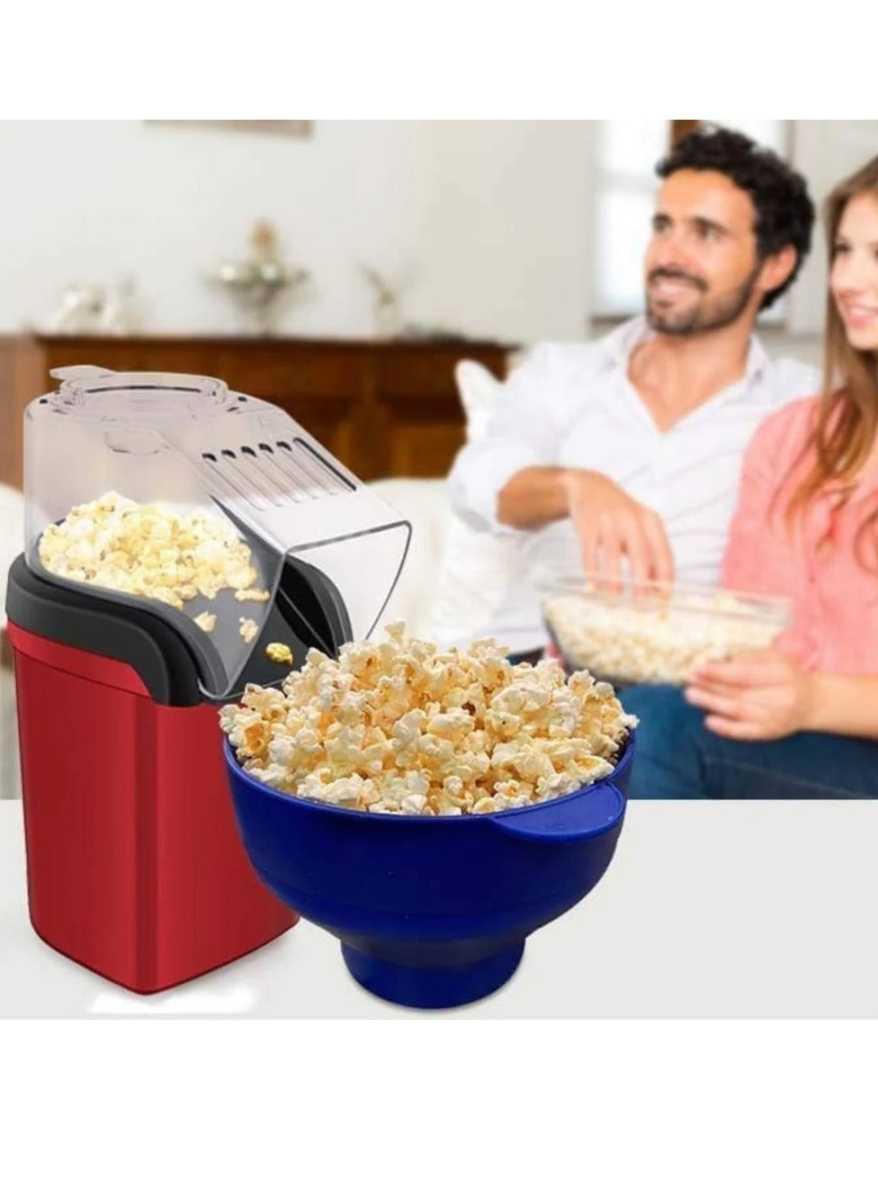 JAMAKY Italy Popcorn Maker 1200W - JMK9001 - Red